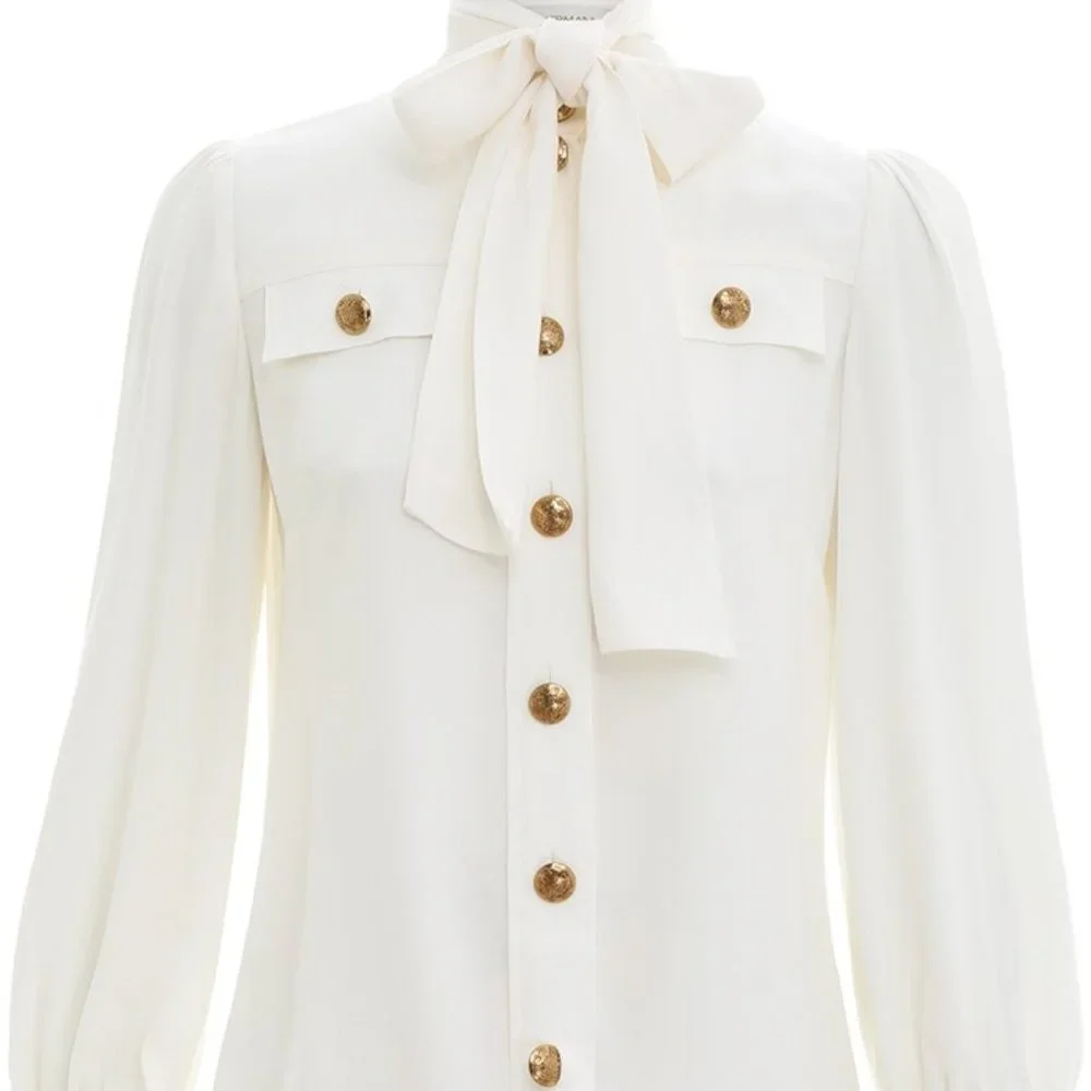 NWT Zimmermann Crepe Utility Shirt, size 1 - Picture 3 of 6